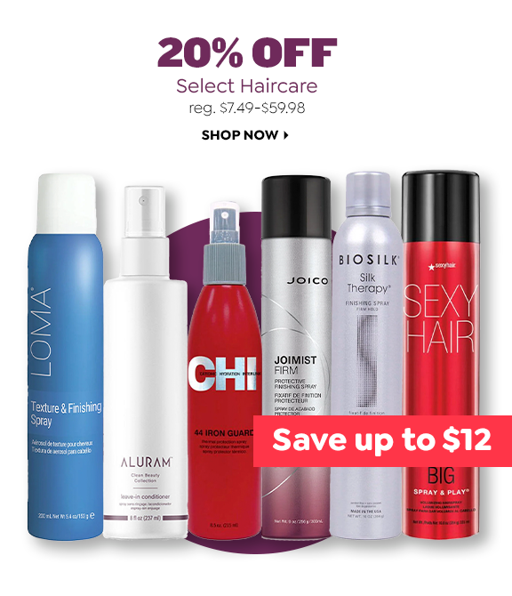 20% OFF SELECT HAIRCARE