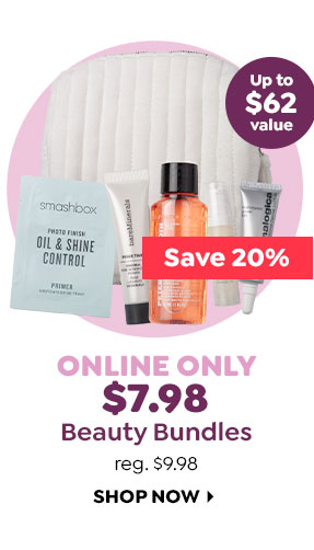 ONLINE ONLY $7.98 BEAUTY BUNDLES