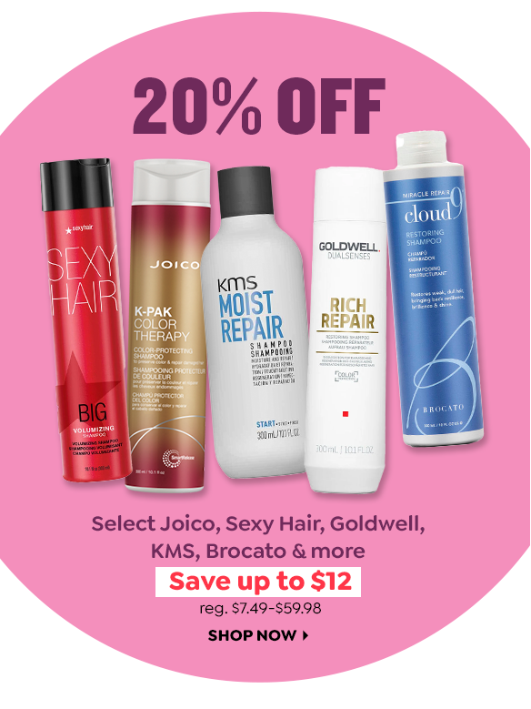 20% OFF SELECT HAIRCARE