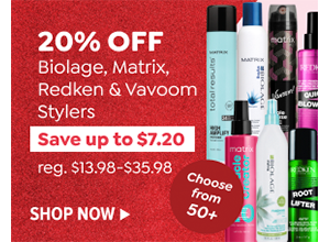 20% OFF SELECT STYLERS