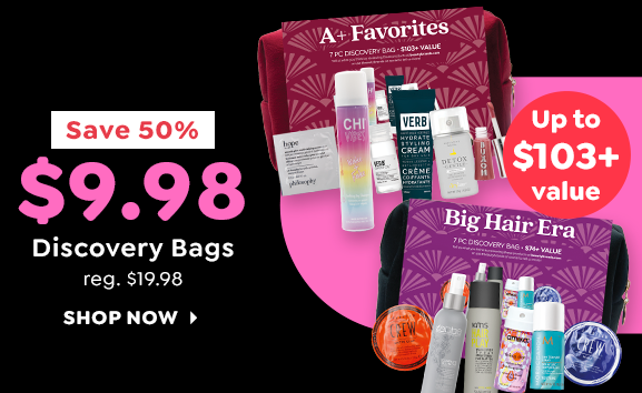 50% OFF DISCOVERY BAGS