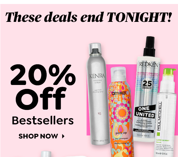 20% OFF BESTSELLERS