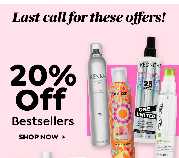 20% OFF BESTSELLERS