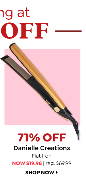 $19.98 LIMITED EDITION DANIELLE FLAT IRON