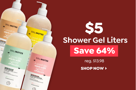 $5 SOLINOTES BODY WASH LITERS