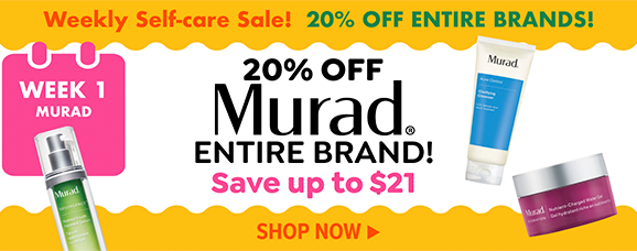 WEEKLY SELF-CARE SALE | 20% OFF MURAD ENTIRE BRAND