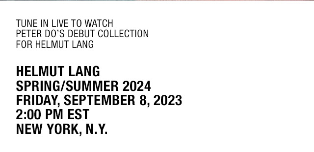 Peter Do Makes His Helmut Lang Debut For Spring/Summer 2024