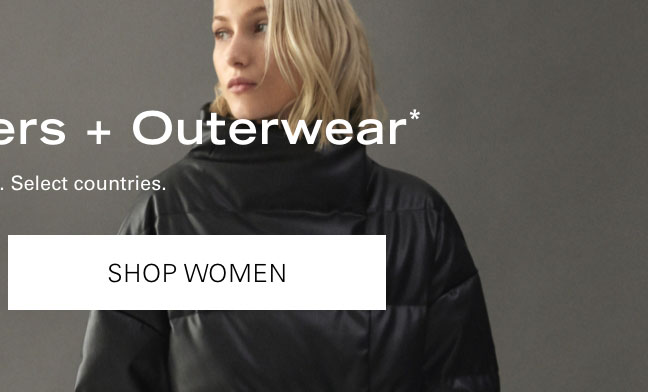 50% Off Sweaters + Outerwear* SHOP WOMEN