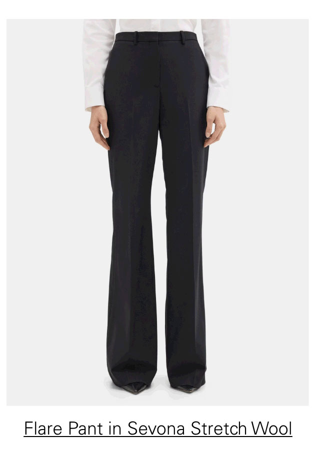 High-Waist Flare Pant in Sevona Stretch Wool