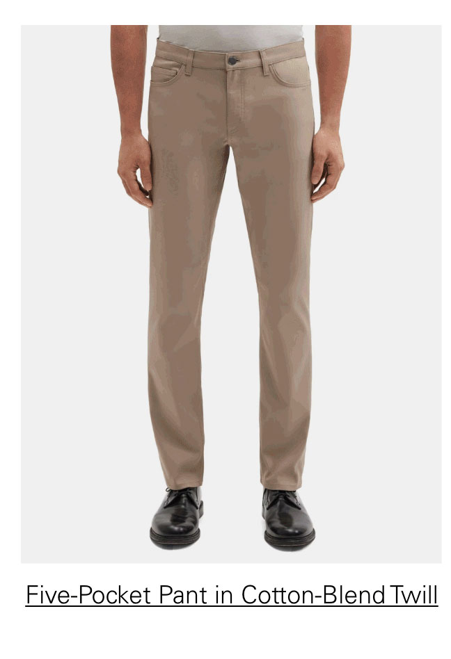 Five-Pocket Pant in Stretch Cotton-Blend Twill