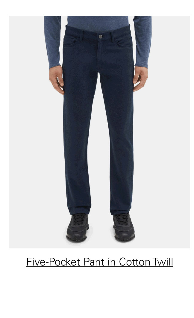 Five-Pocket Pant in Cotton Twill Mélange