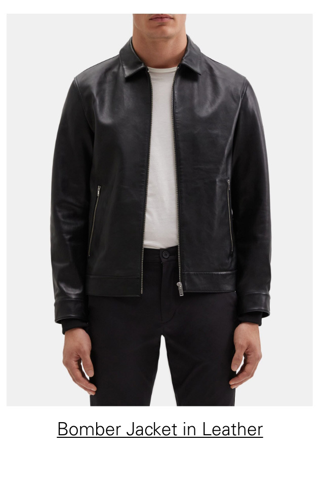 Bomber Jacket in Leather