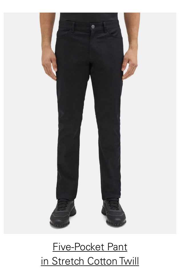 Five-Pocket Pant in Stretch Cotton Twill