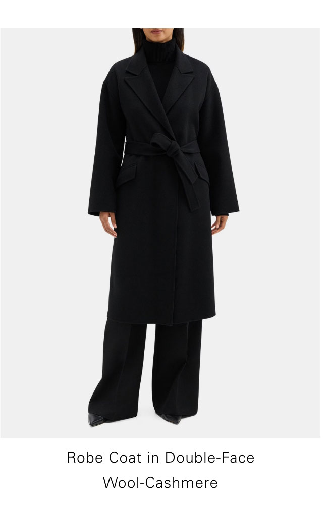 Robe Coat in Double-Face Wool-Cashmere