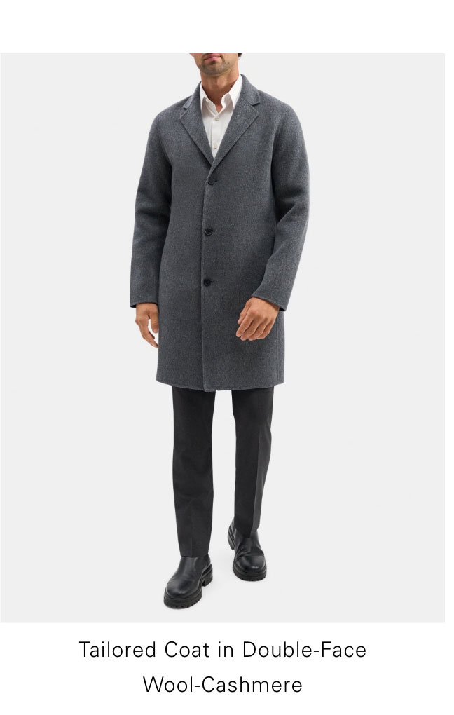 Tailored Coat in Double-Face Wool-Cashmere