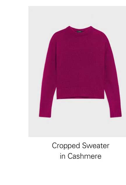 Cropped Sweater in Cashmere