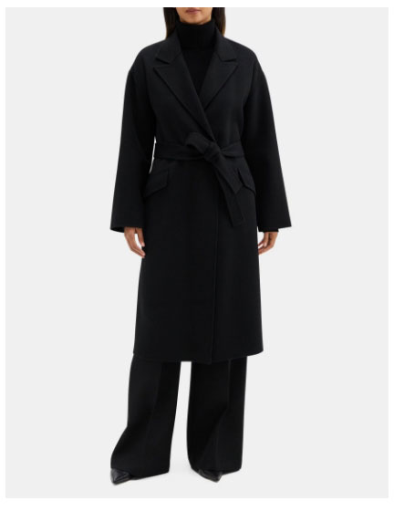 Robe Coat in Double-Face Wool-Cashmere