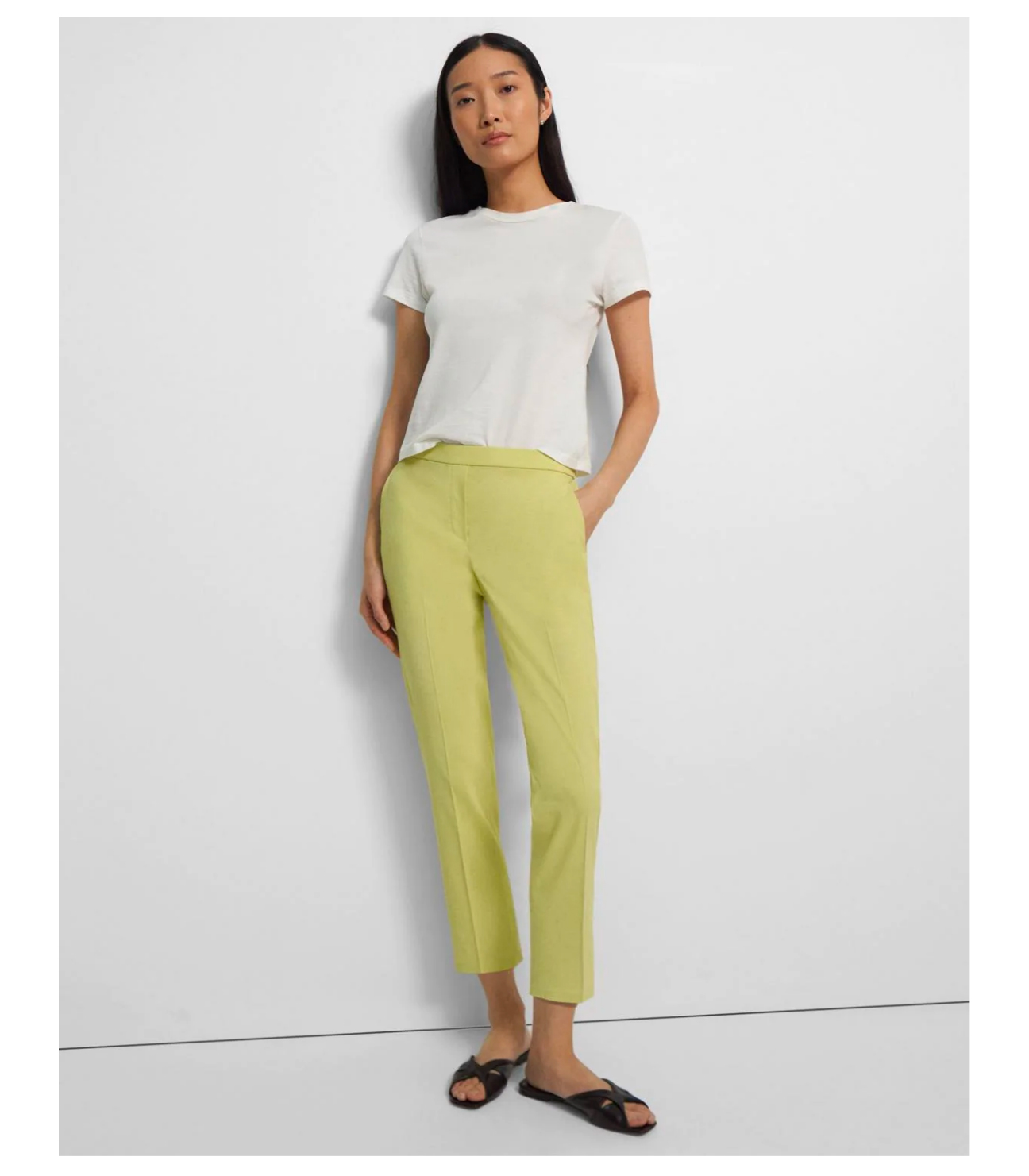 Shop Treeca Pull-On Pant in Good Linen