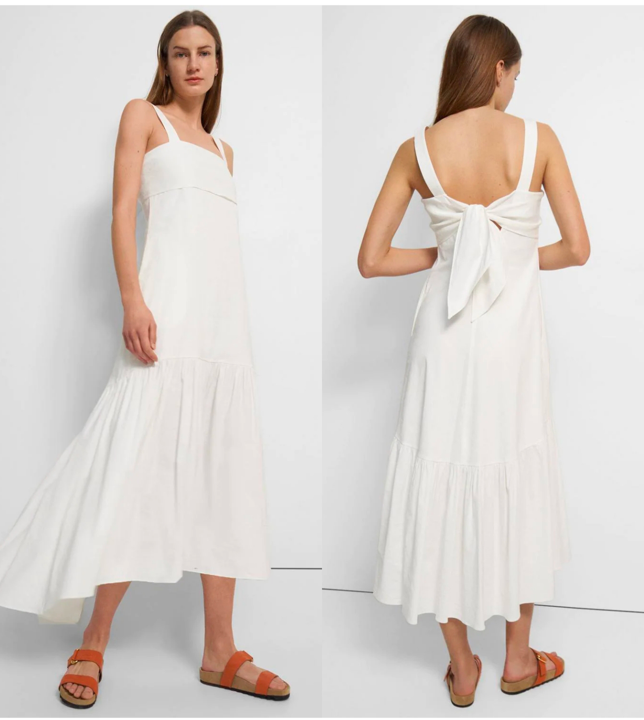 Tie-Back Dress in Good Linen