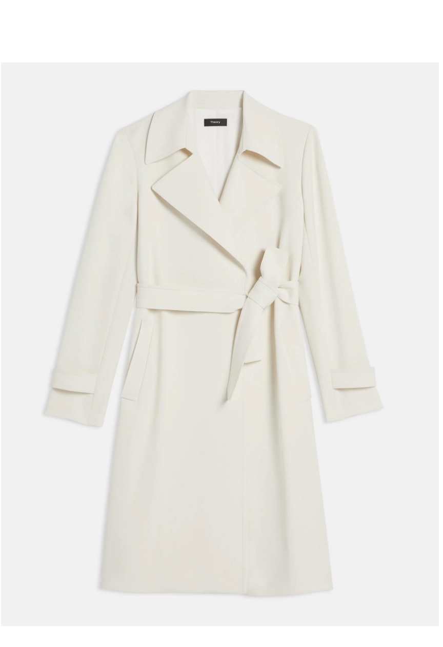 Oaklane Trench Coat in Admiral Crepe