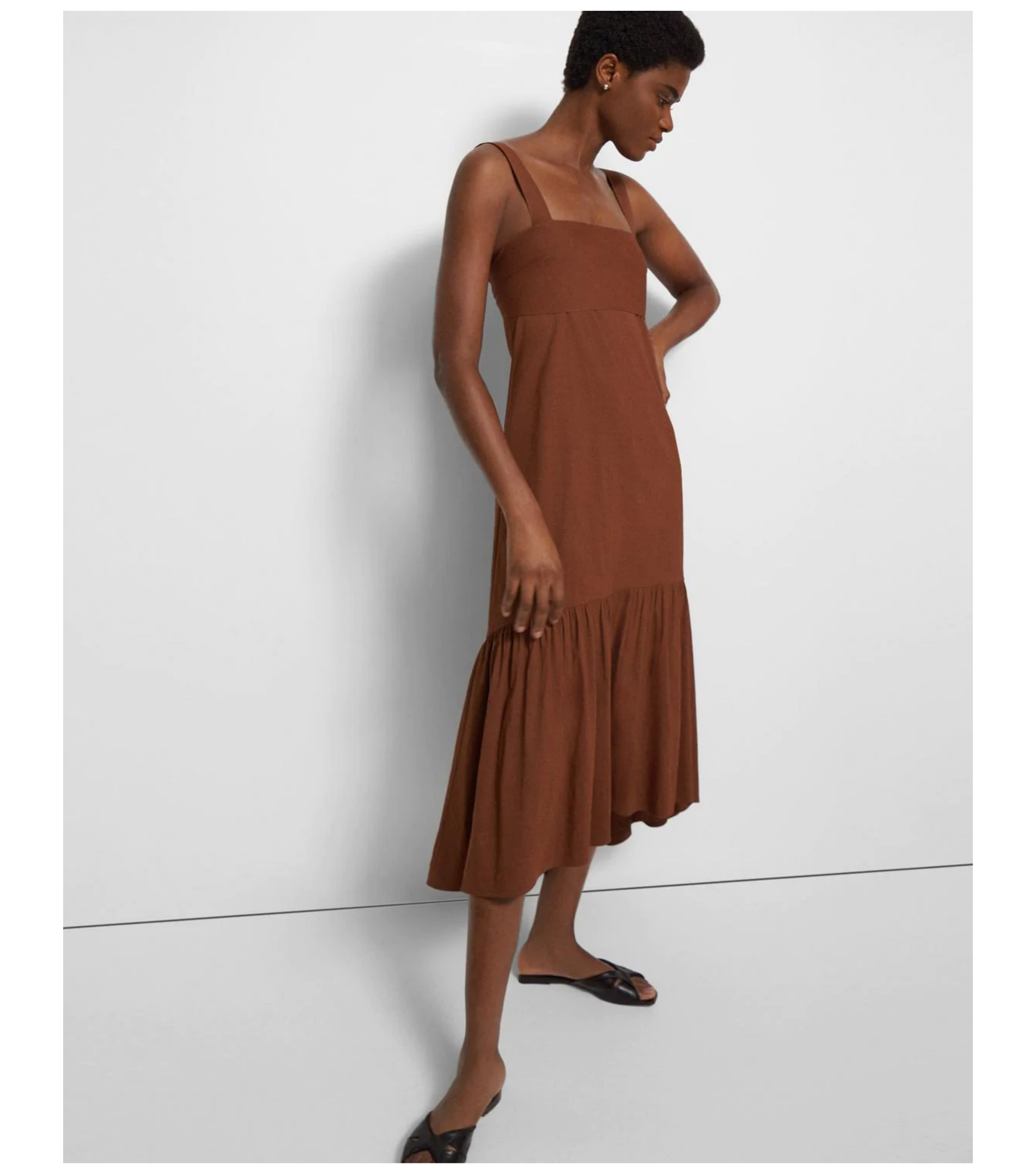 Tie-Back Dress in Good Linen