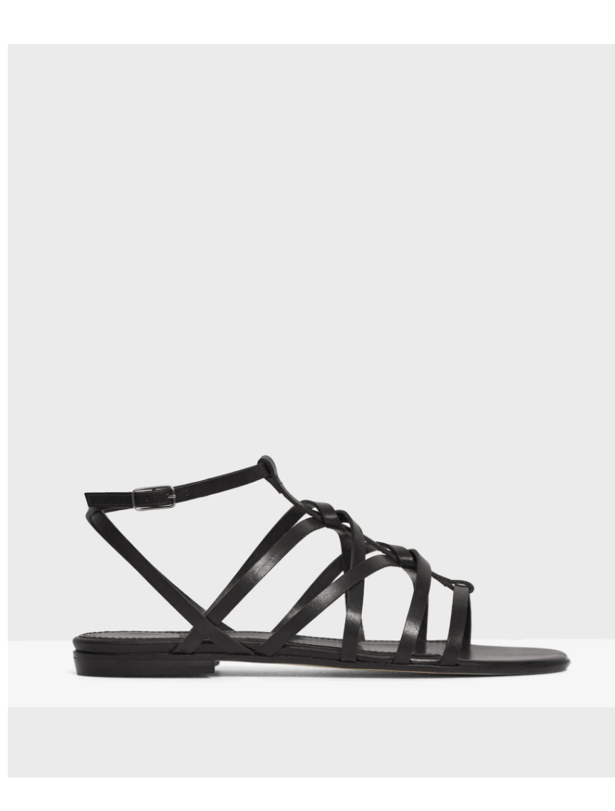 Strappy Sandal in Leather