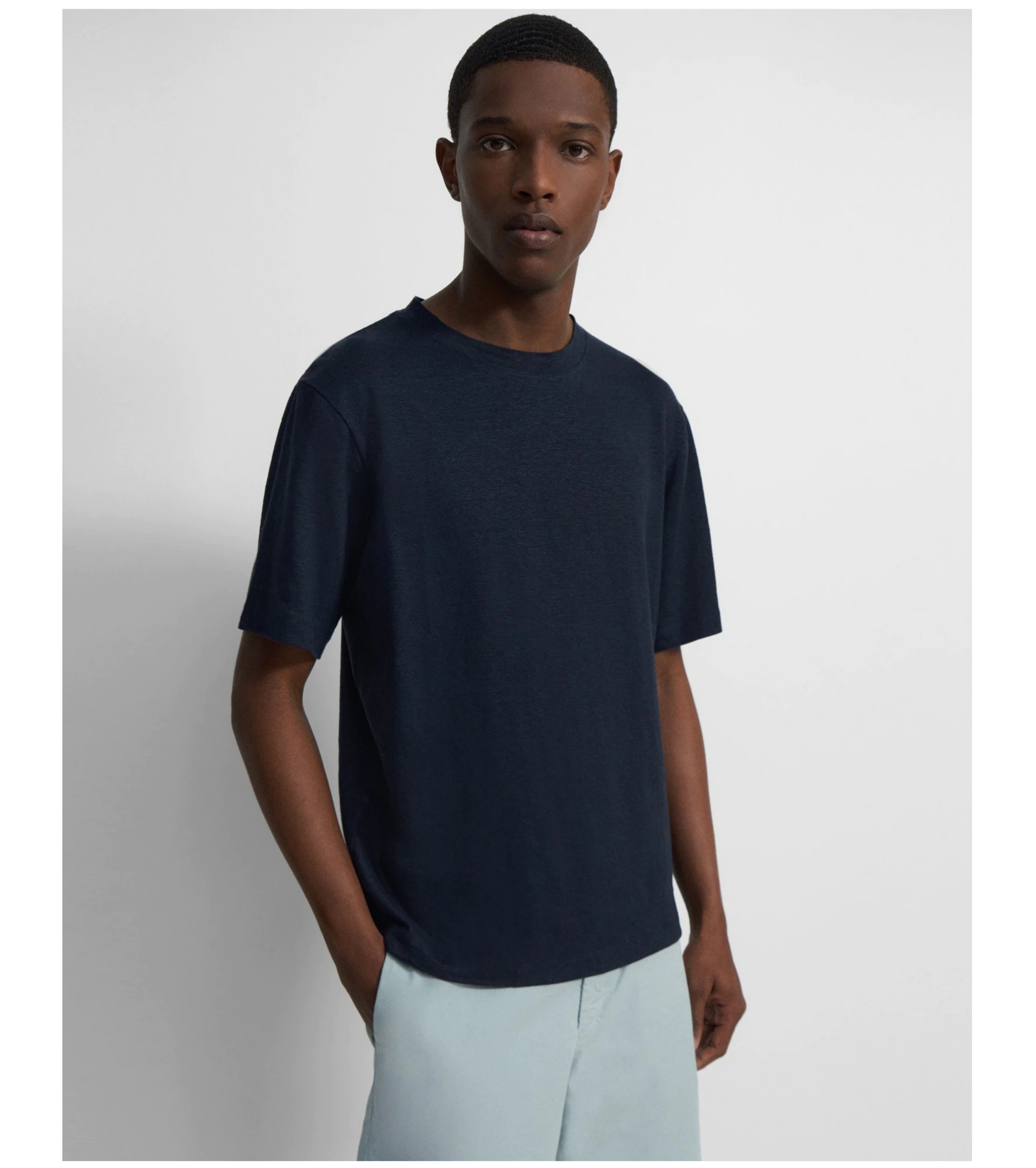 Ryder Tee in Stretch Linen