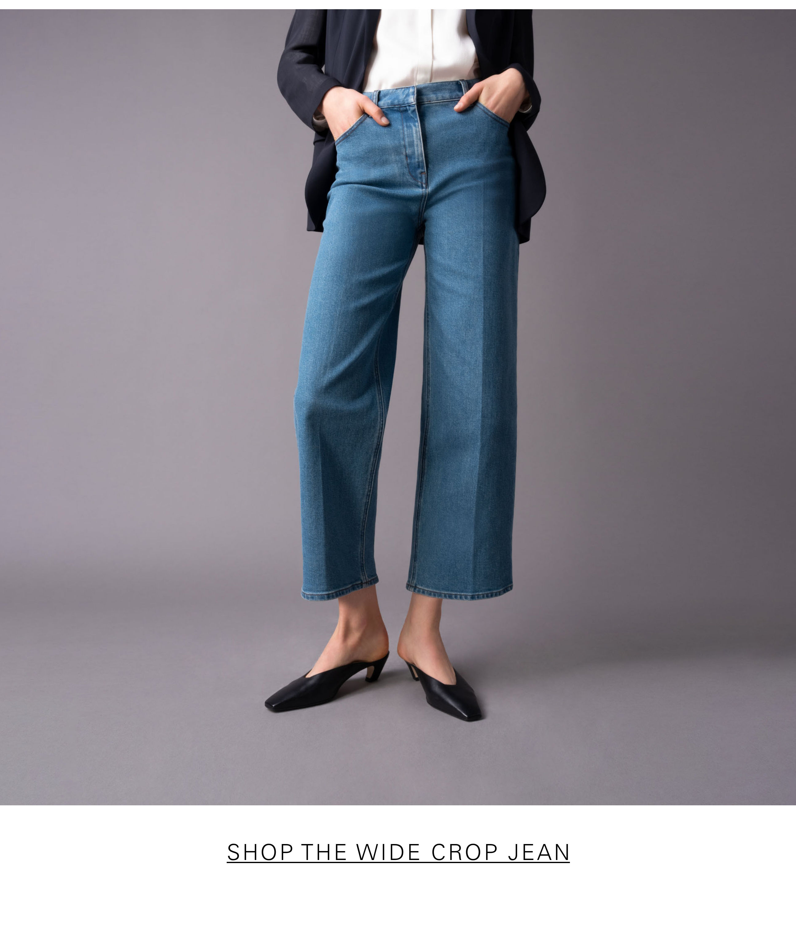 SHOP THE WIDE CROP JEAN