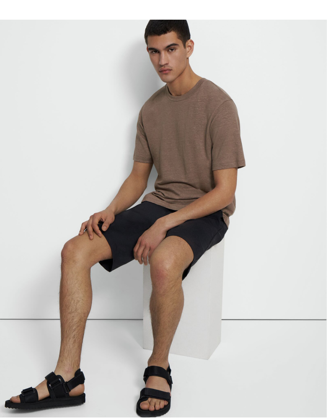 Ryder Tee in Stretch Linen