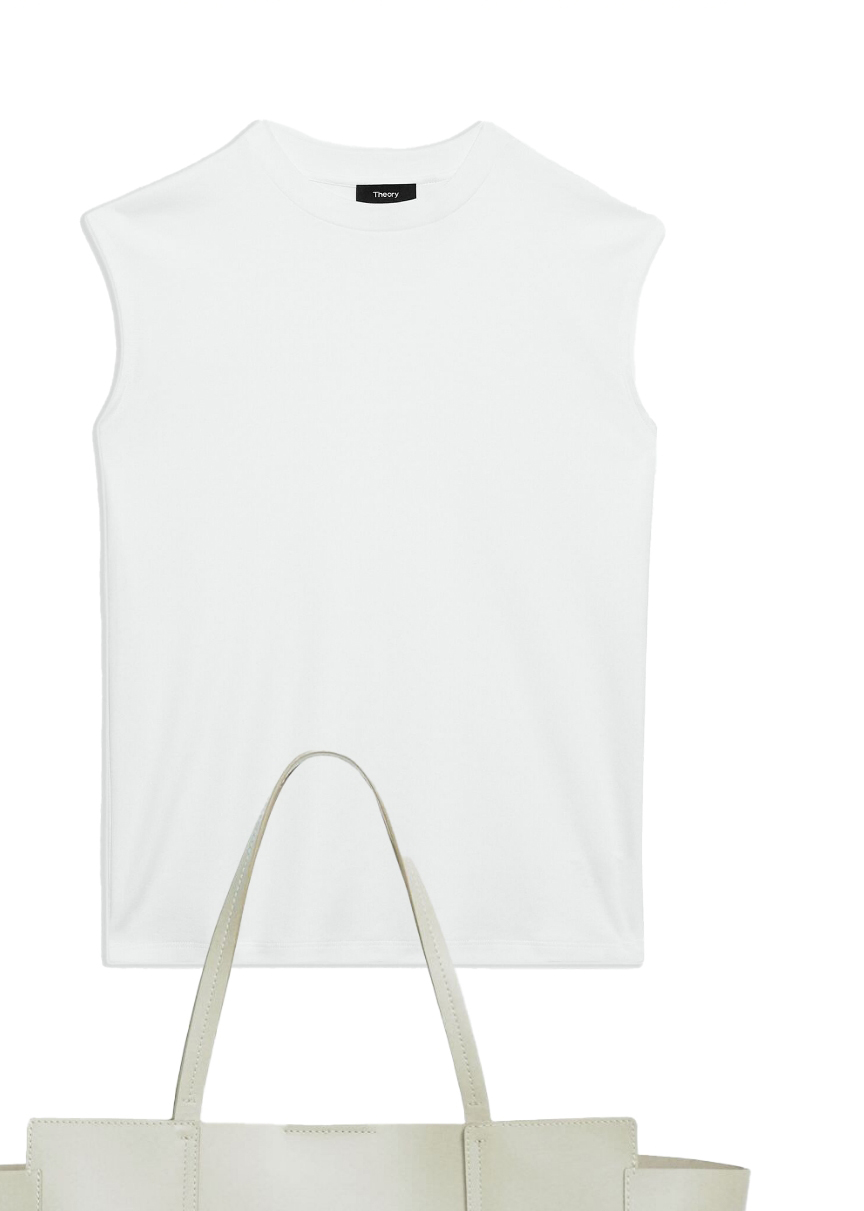 Perfect Cut-Off Tee in Cotton Jersey