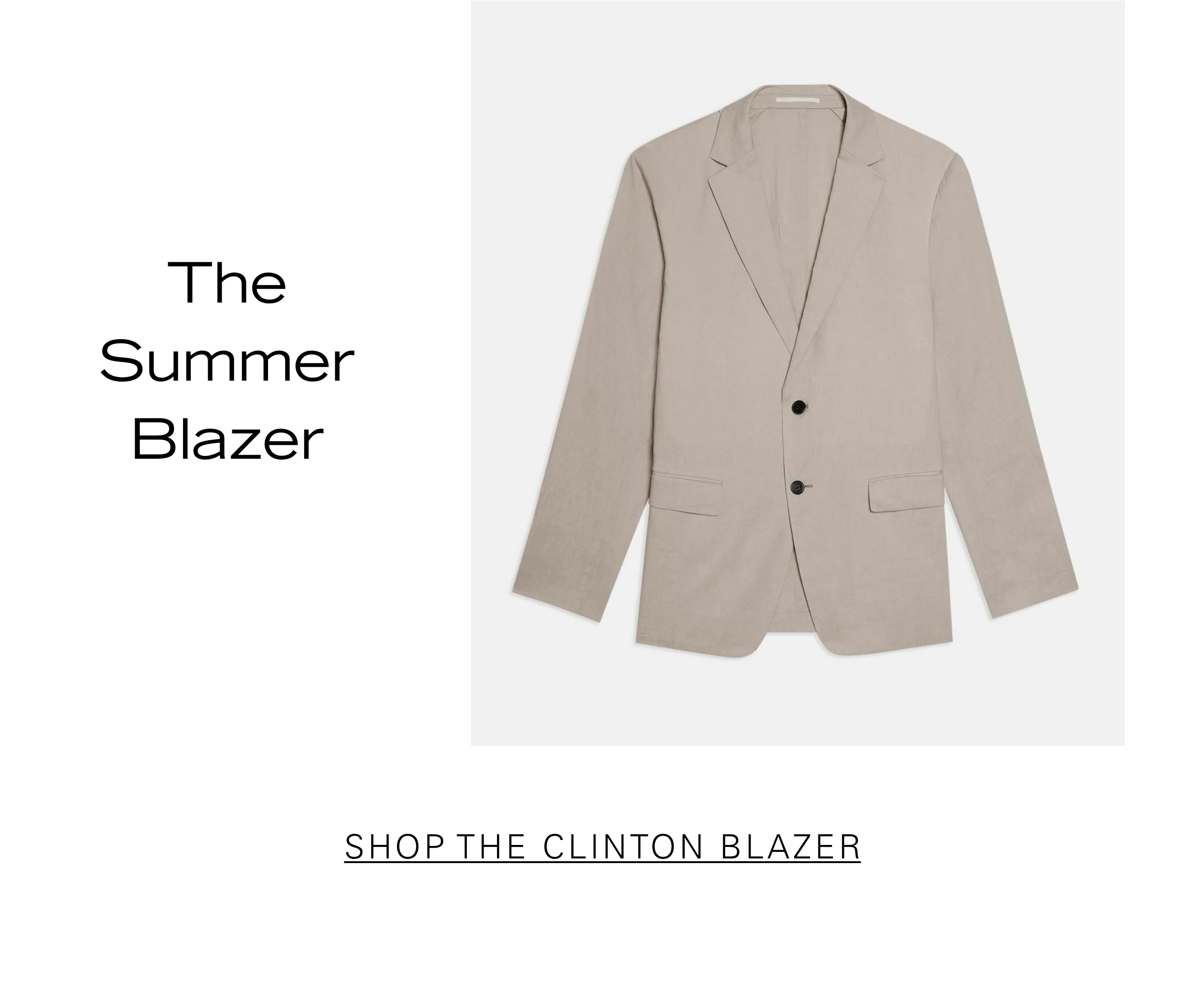 The Summer Blazer SHOP THE CLINTON BLAZER