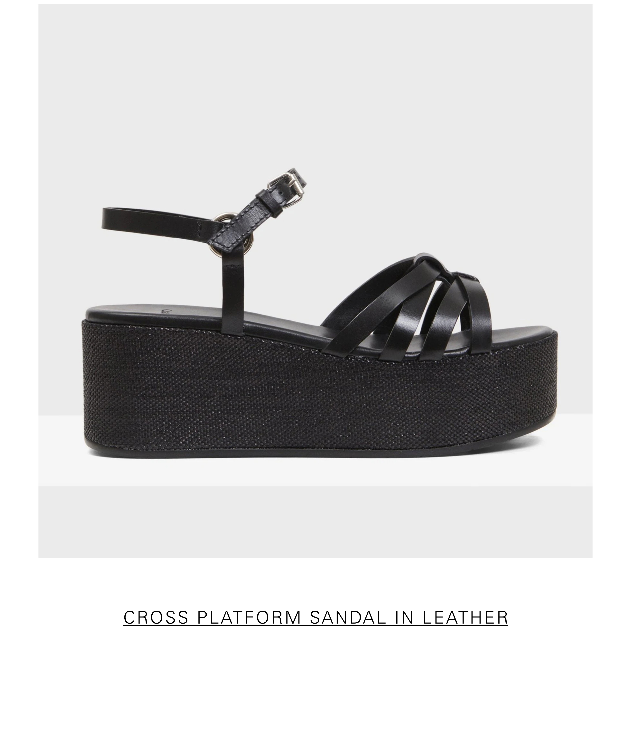 Cross Platform Sandal in Leather