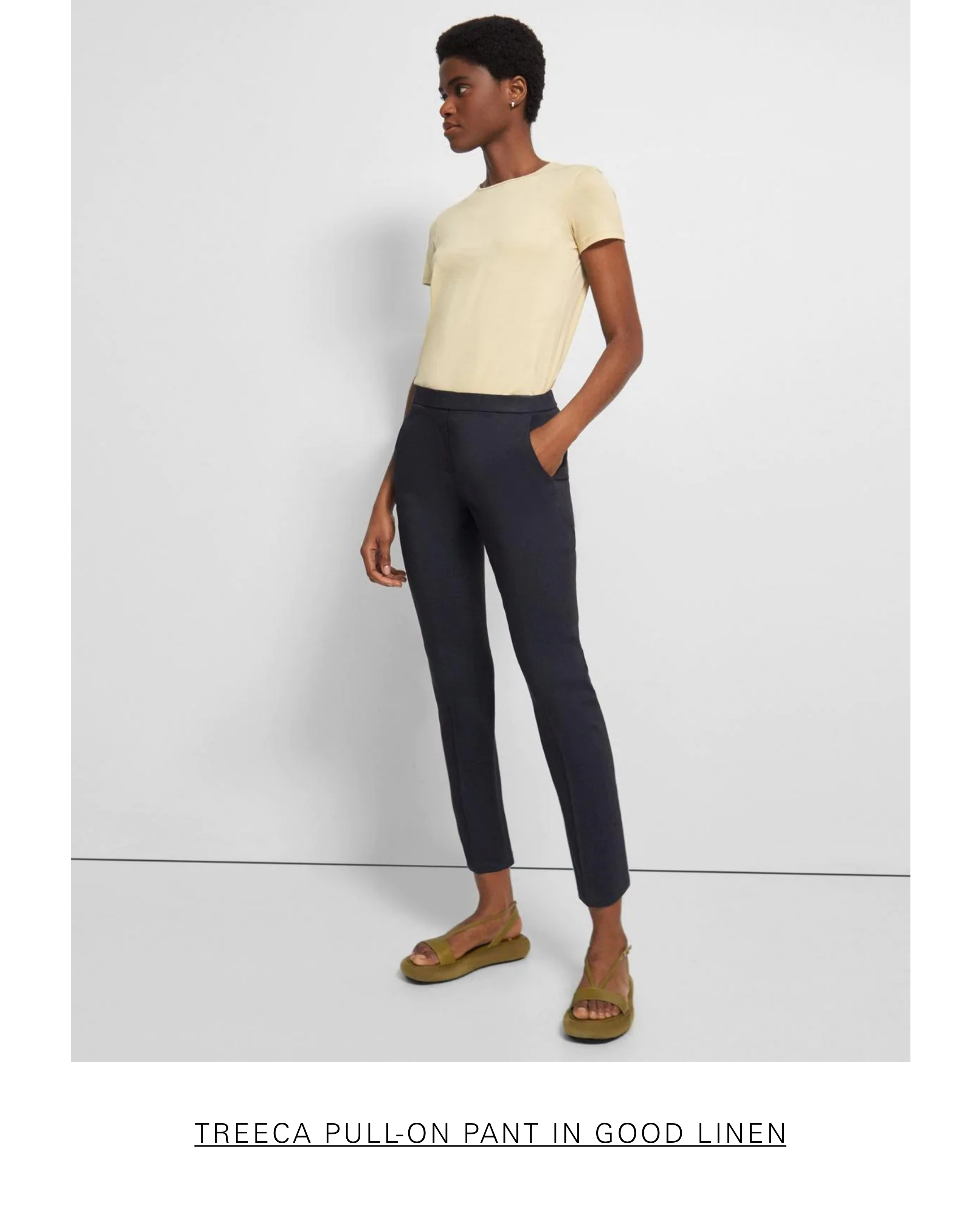 Treeca Pull-On Pant in Good Linen