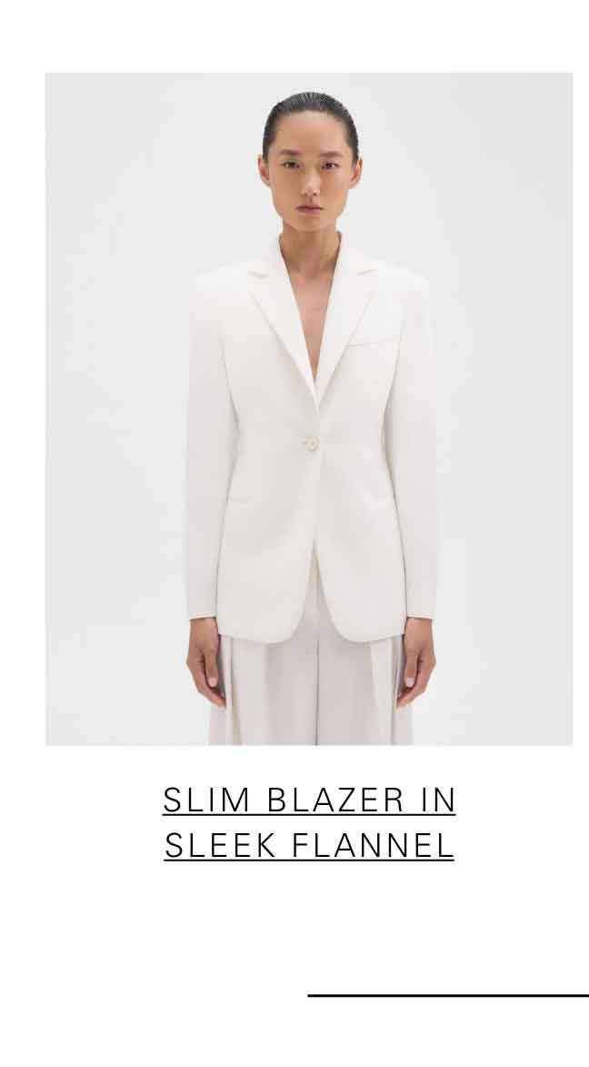 Slim Blazer in Sleek Flannel