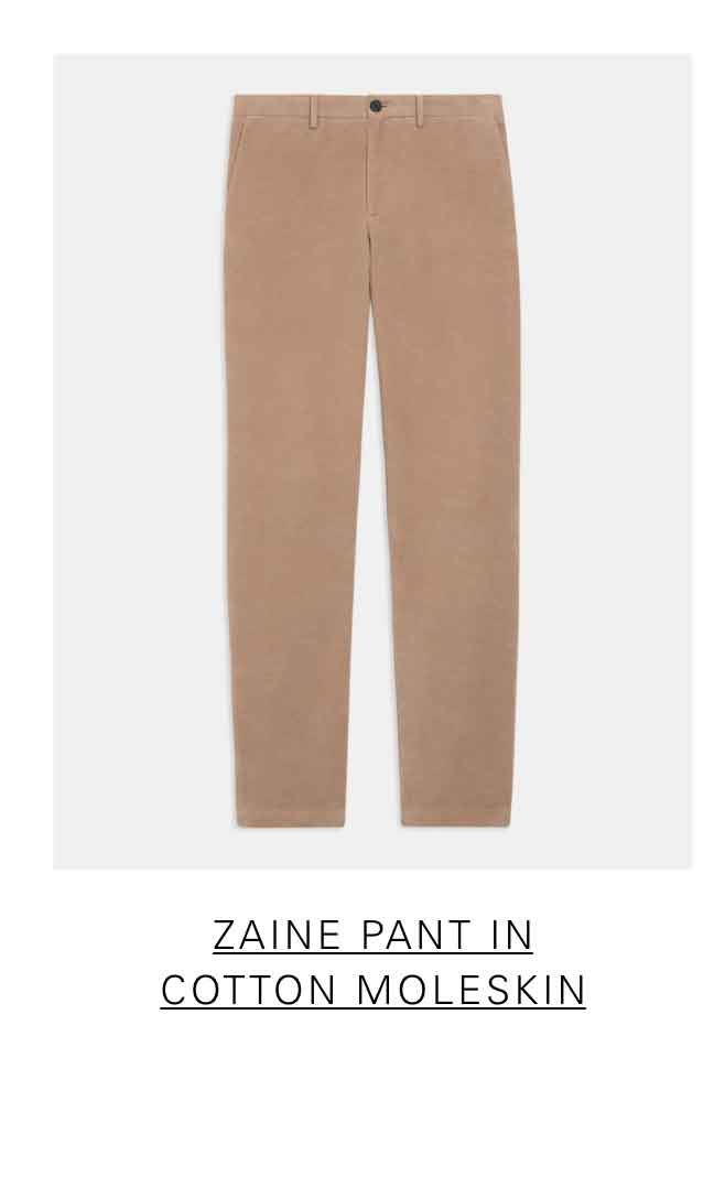 Zaine Pant in Cotton Moleskin