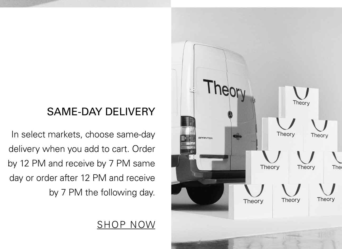 SAME-DAY DELIVER In select markets, choose same-day delivery when you add to cart. Order by 12 PM and receive by 7 PM same day or order after 12 PM and receive by 7 PM the following day. SHOP NOW