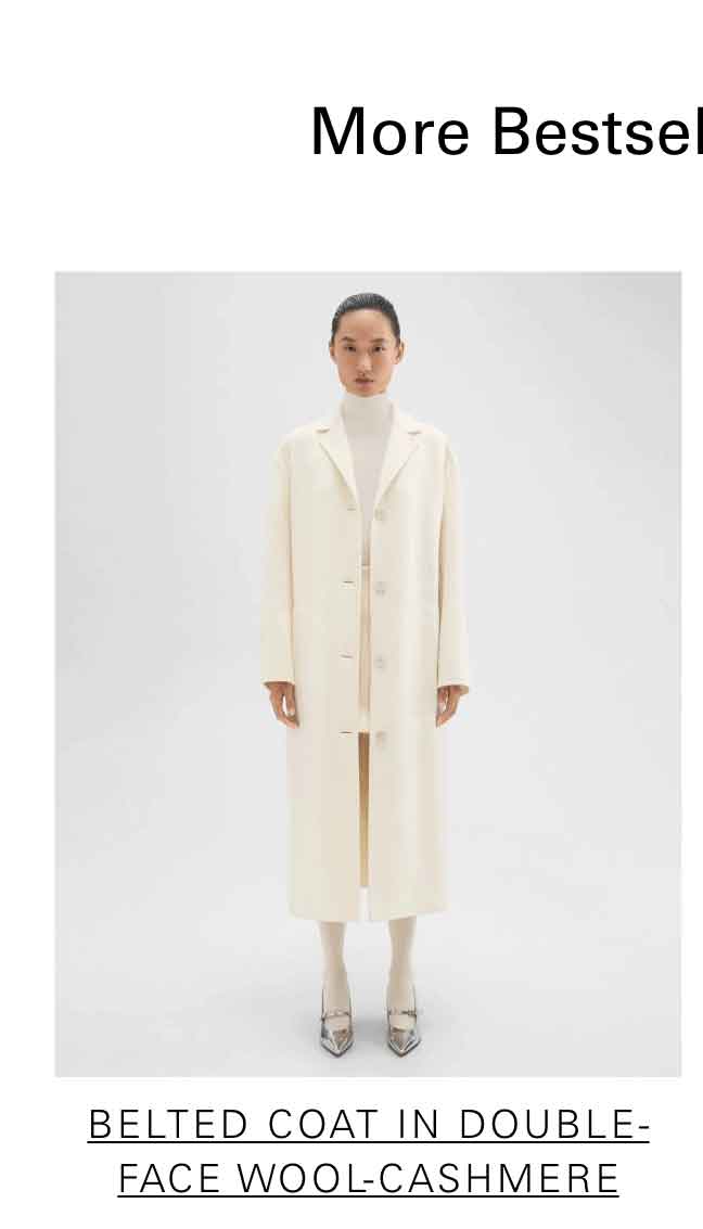 Belted Coat in Double-Face Wool-Cashmere