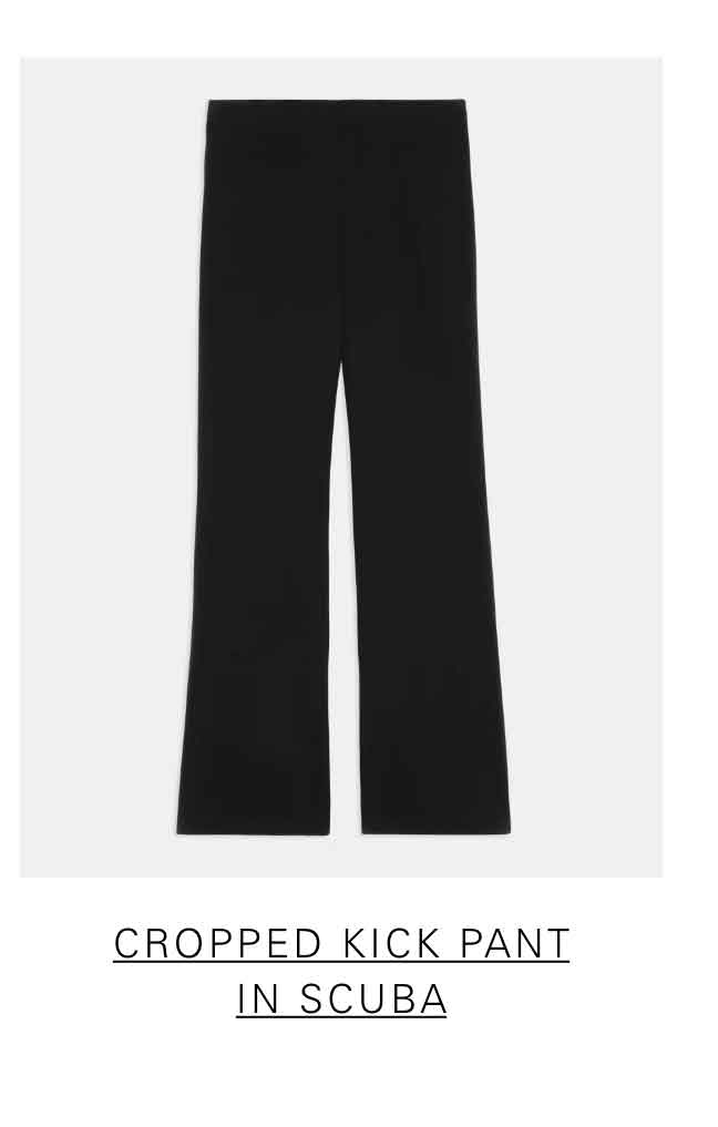 Cropped Kick Pant in Scuba