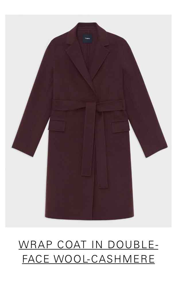 Wrap Coat in Double-Face Wool-Cashmere