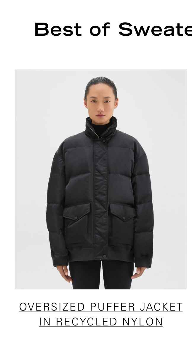 Oversized Puffer Jacket in Recycled Nylon