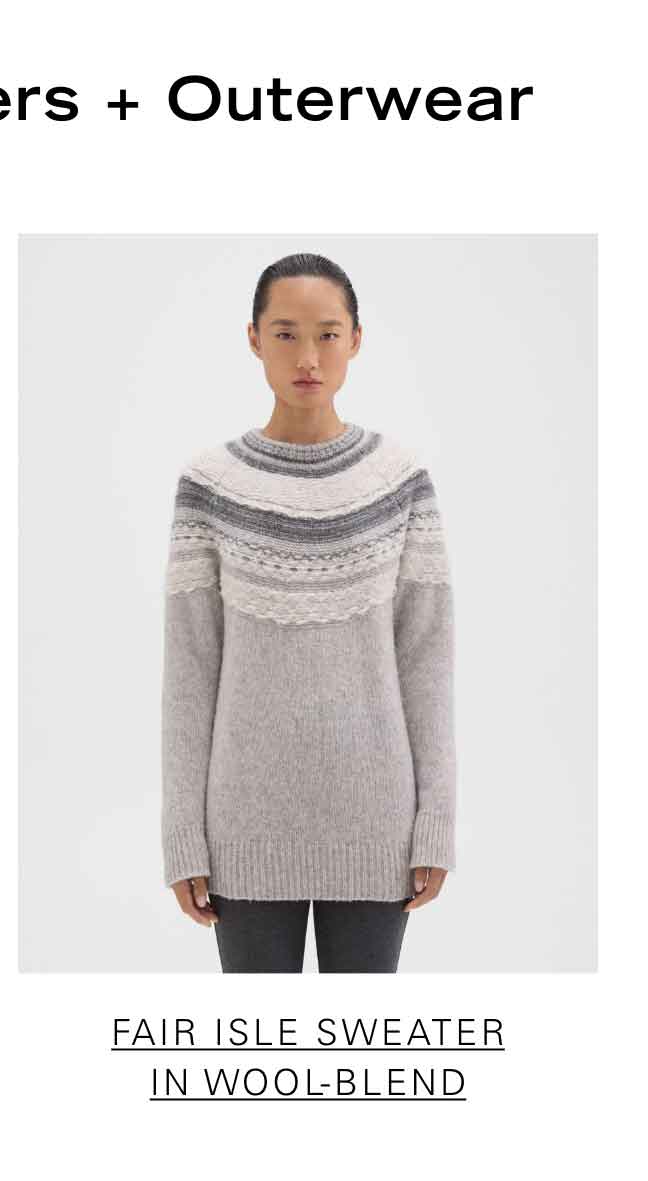 Fair Isle Sweater in Wool-Blend