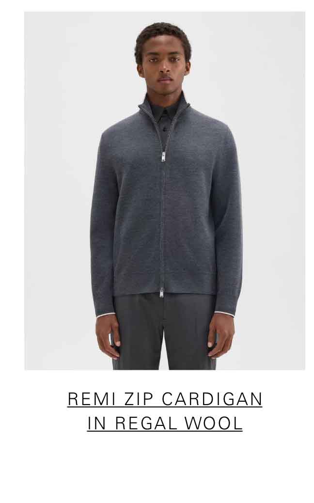 Remi Zip Cardigan in Regal Wool