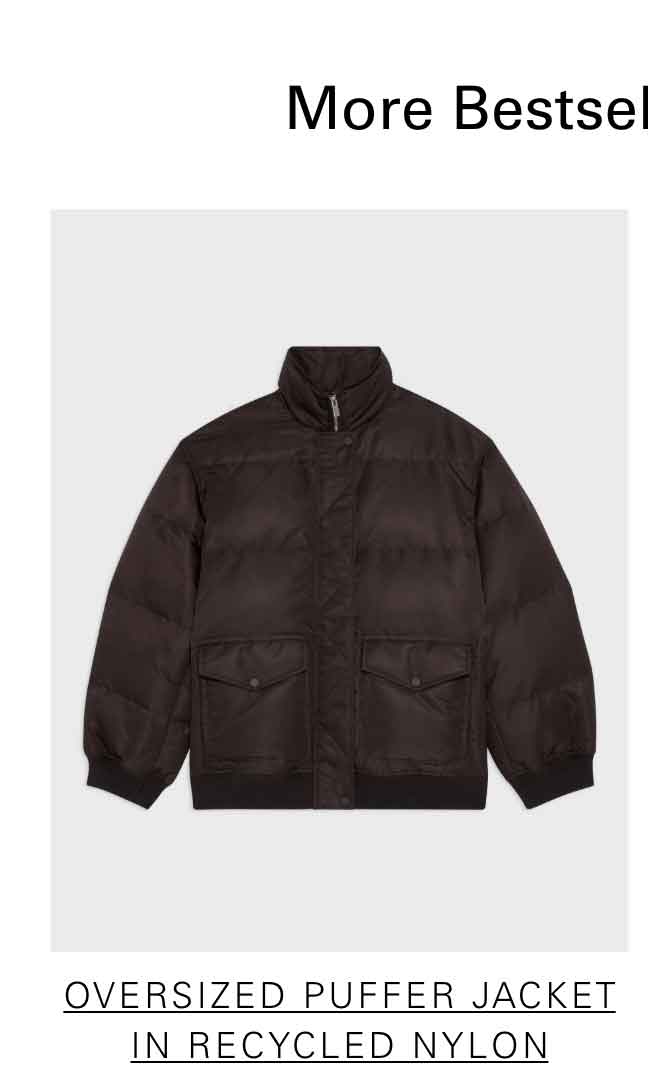 Oversized Puffer Jacket in Recycled Nylon