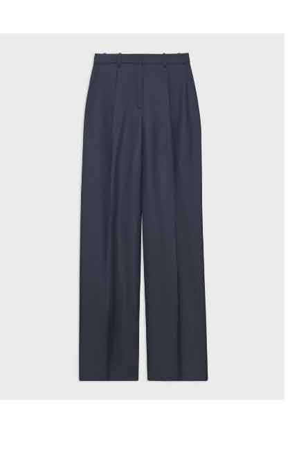 Single-Pleat Pant in Viscose Twill