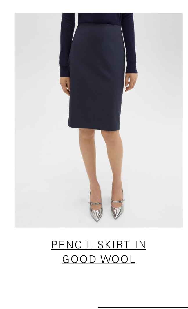 Pencil Skirt in Good Wool