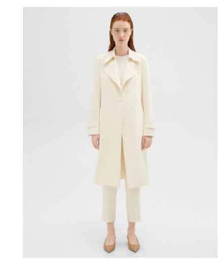 Oaklane Trench Coat in Admiral Crepe