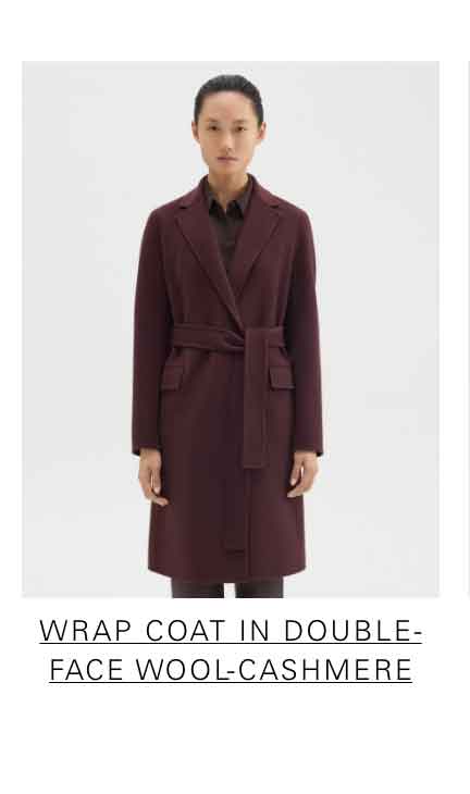 Wrap Coat in Double-Face Wool-Cashmere