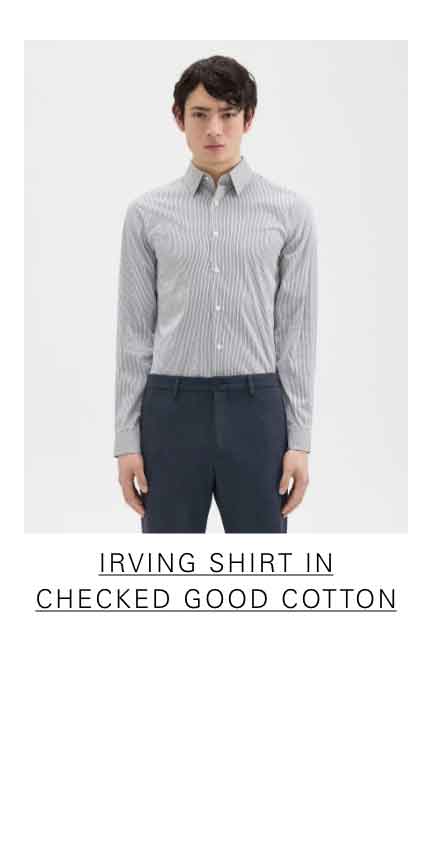 Irving Shirt in Checked Good Cotton