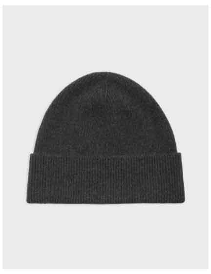 Camden Beanie in Ribbed Cashmere