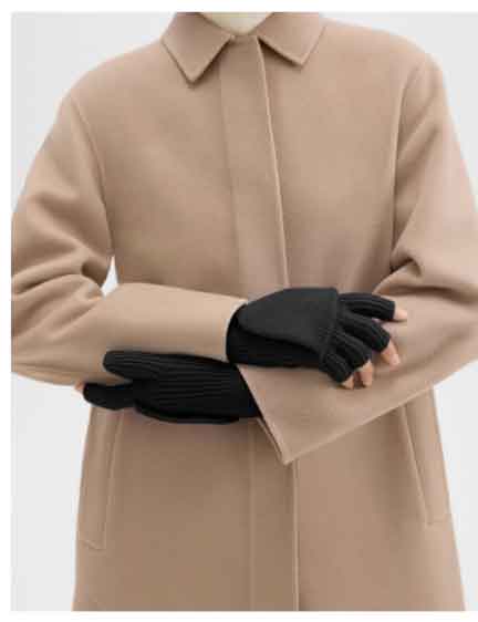 Fold-Back Gloves in Cashmere